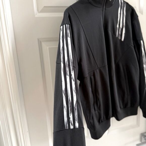 ADIDAS X Danielle Cathari Firebird Black Marble Stripe Track Jacket size Medium - Picture 9 of 10